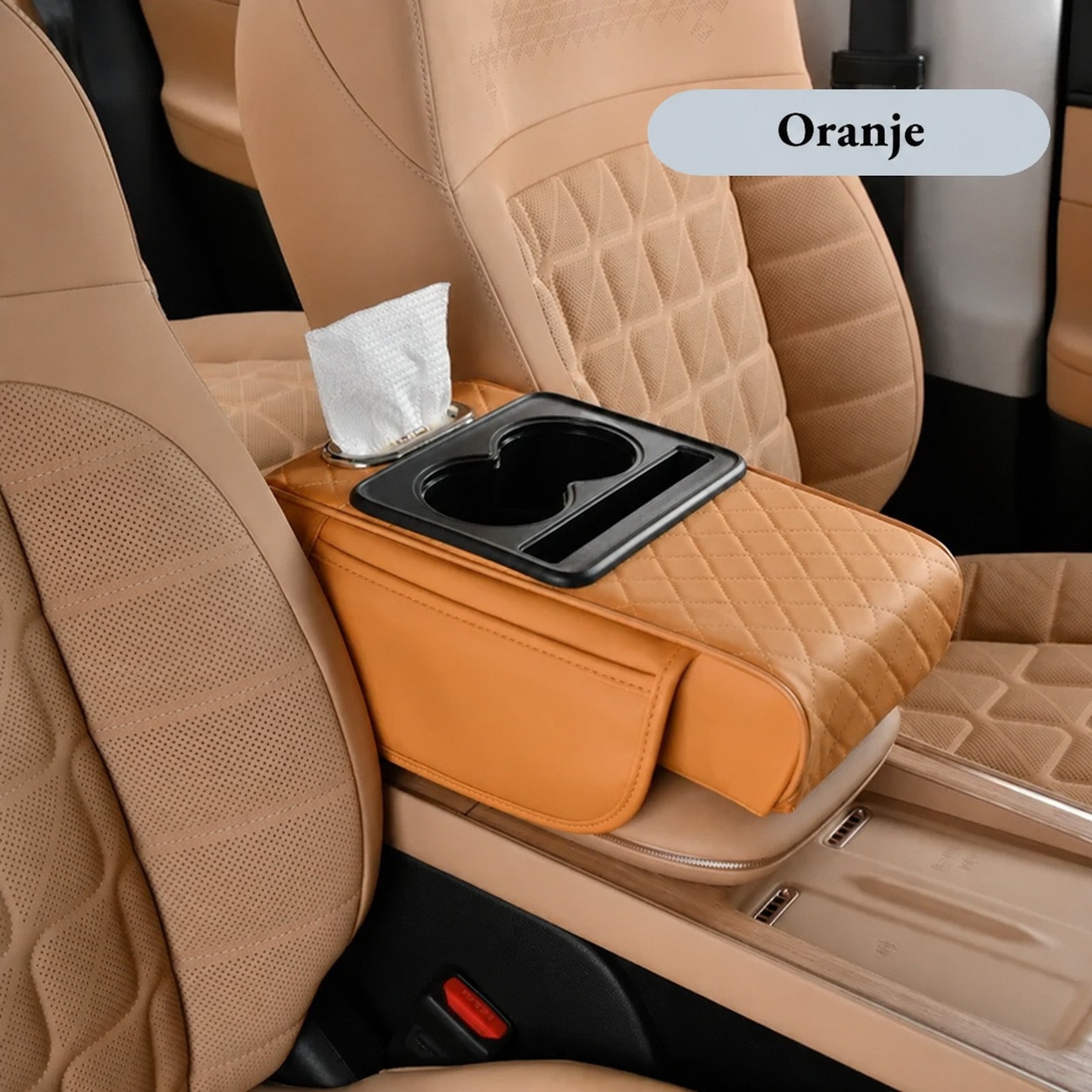 LuxConsole™ – Verhoogde Armsteun met Bekerhouder