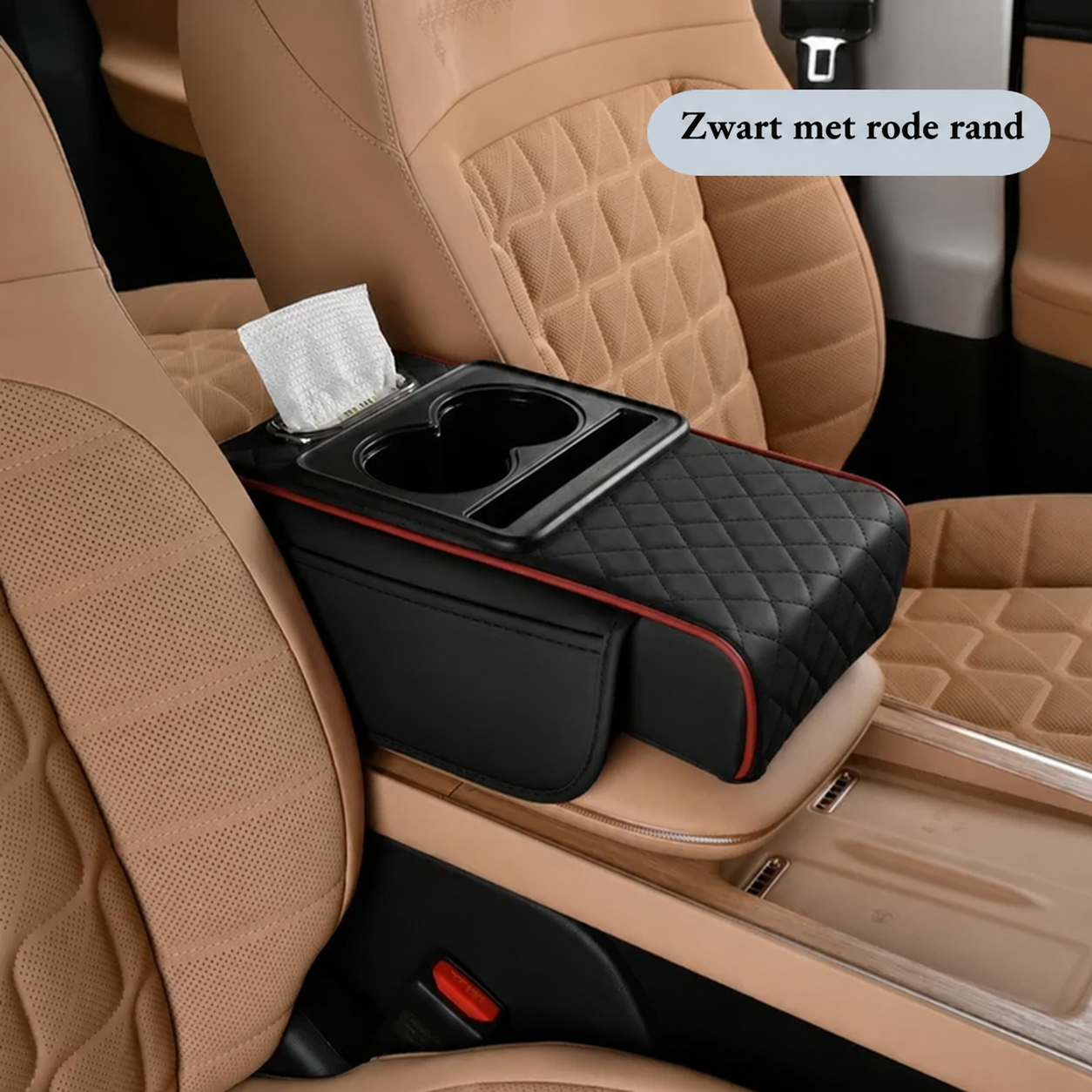 LuxConsole™ – Verhoogde Armsteun met Bekerhouder