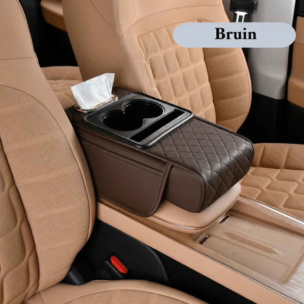 LuxConsole™ – Verhoogde Armsteun met Bekerhouder