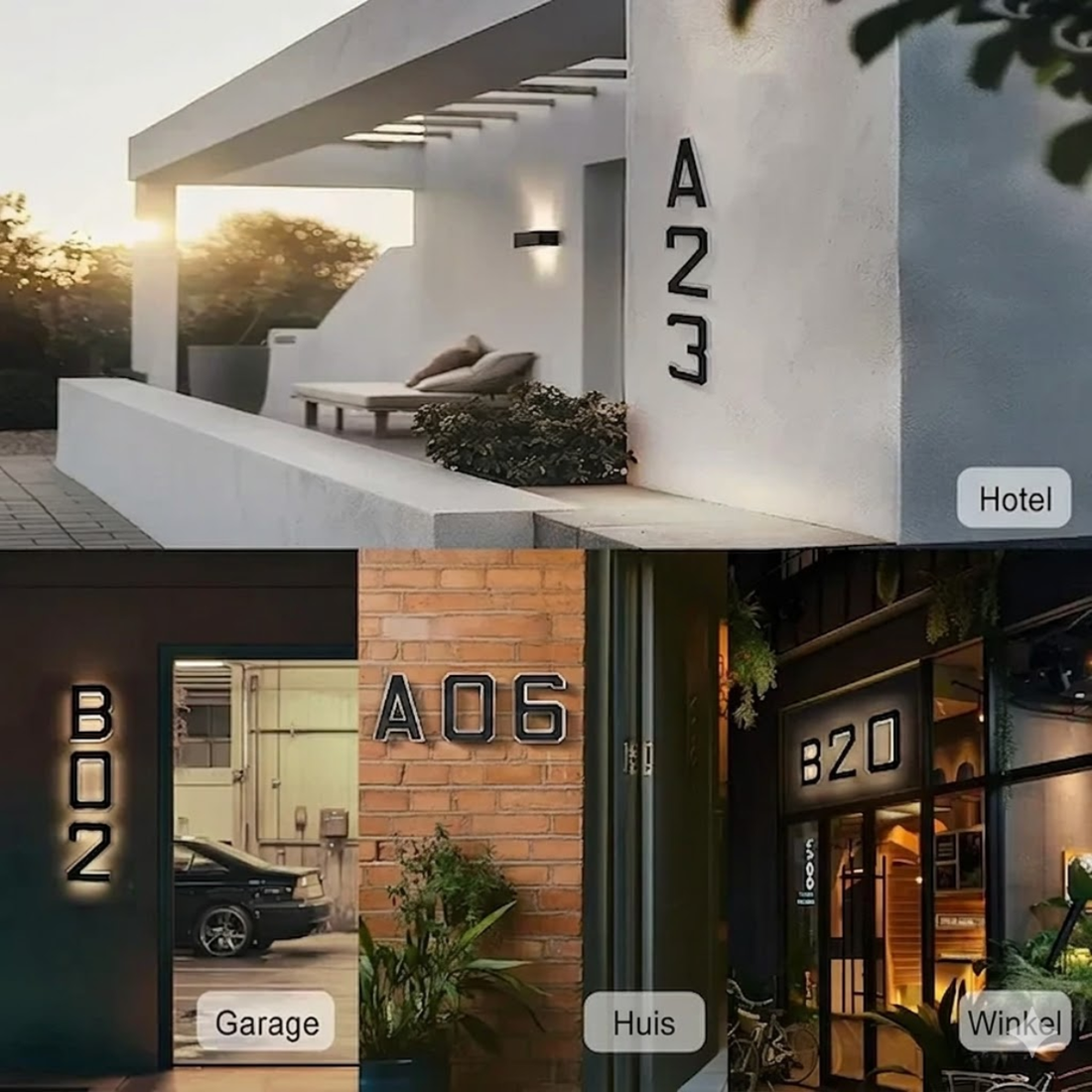 LumiDigit™ – Solar LED Huisnummers