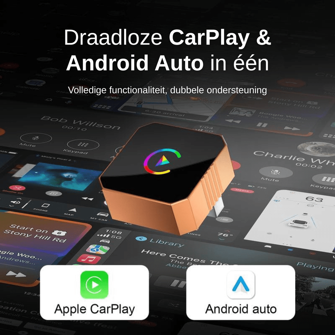 AirLink™ – Draadloze CarPlay & Android Auto Adapter