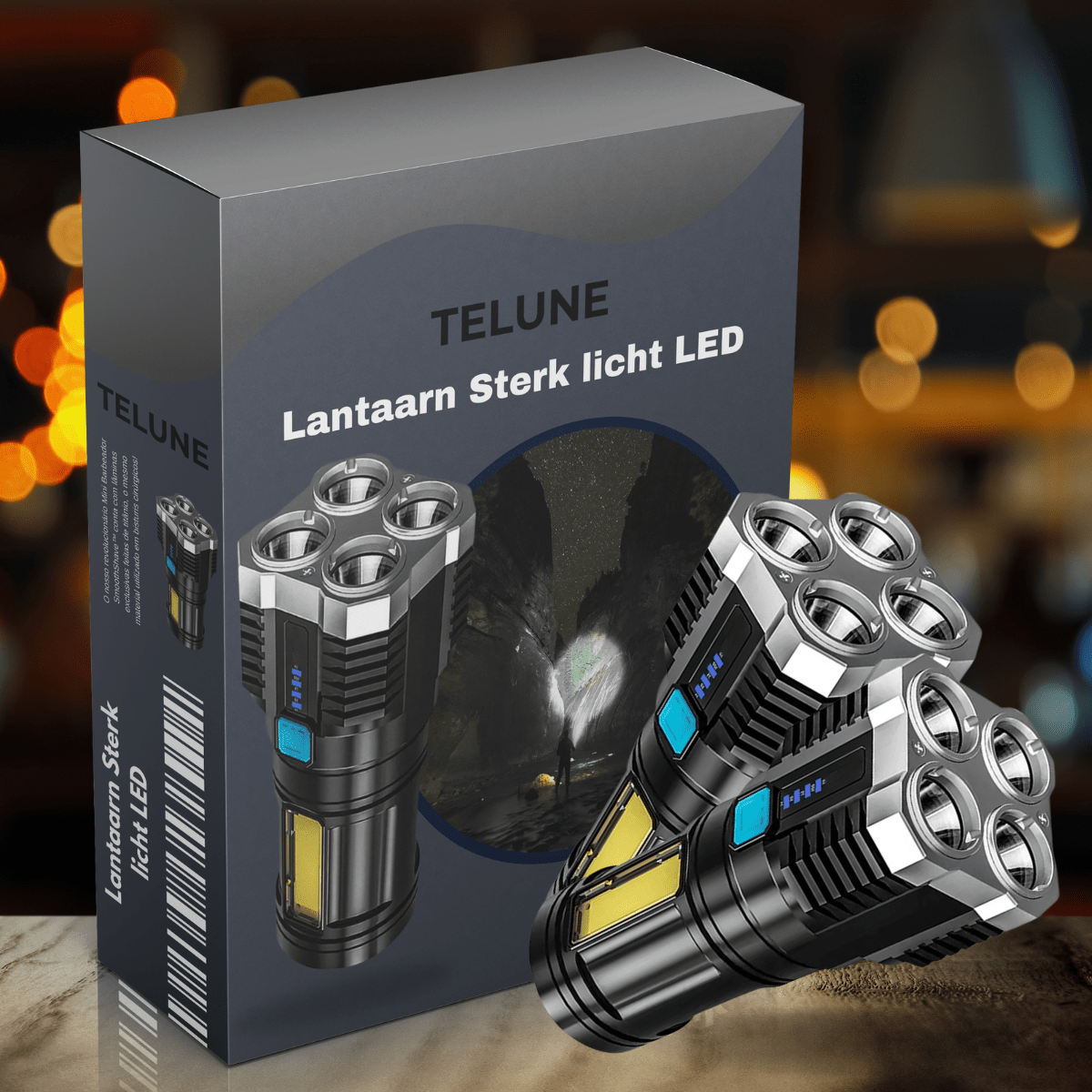 Lantaarn Sterk licht LED – Koop 1, Ontvang 2!