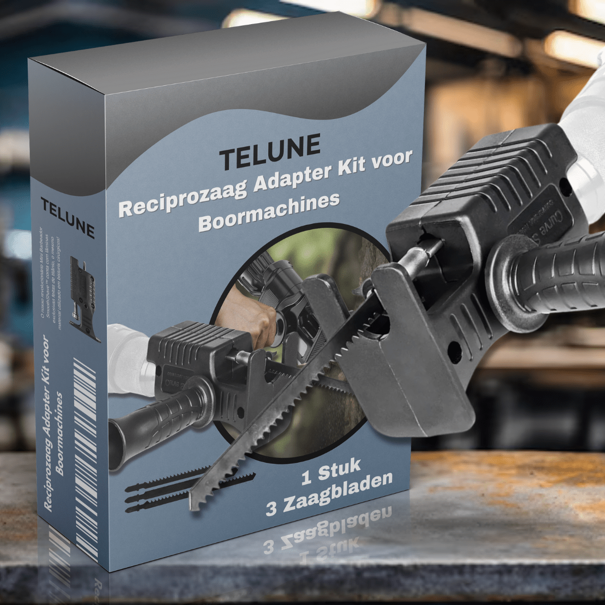 Reciprozaag Adapter Kit voor Boormachines