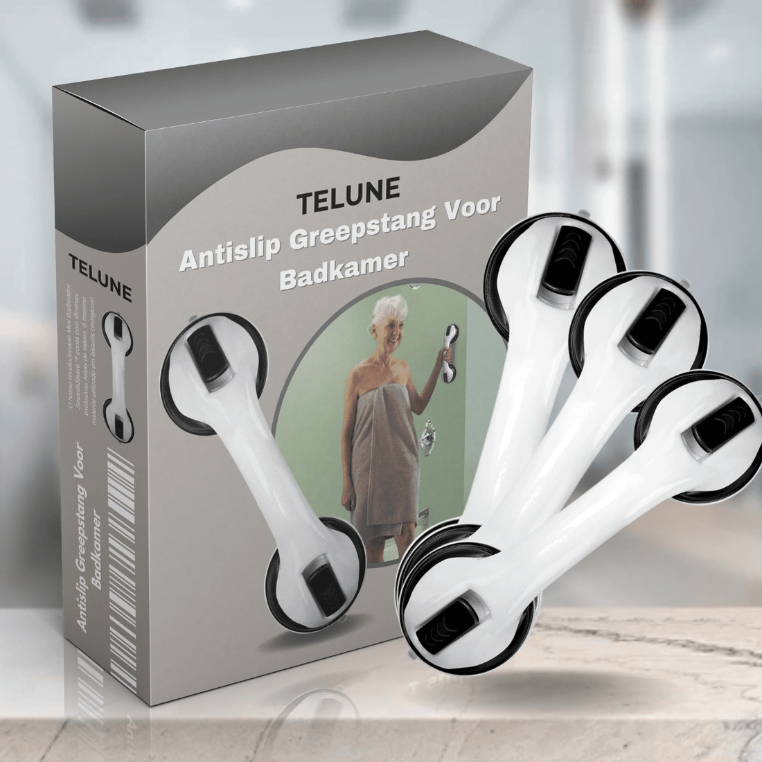 Antislip Greepstang Voor Badkamer – Koop 1, Ontvang 3! - Telune