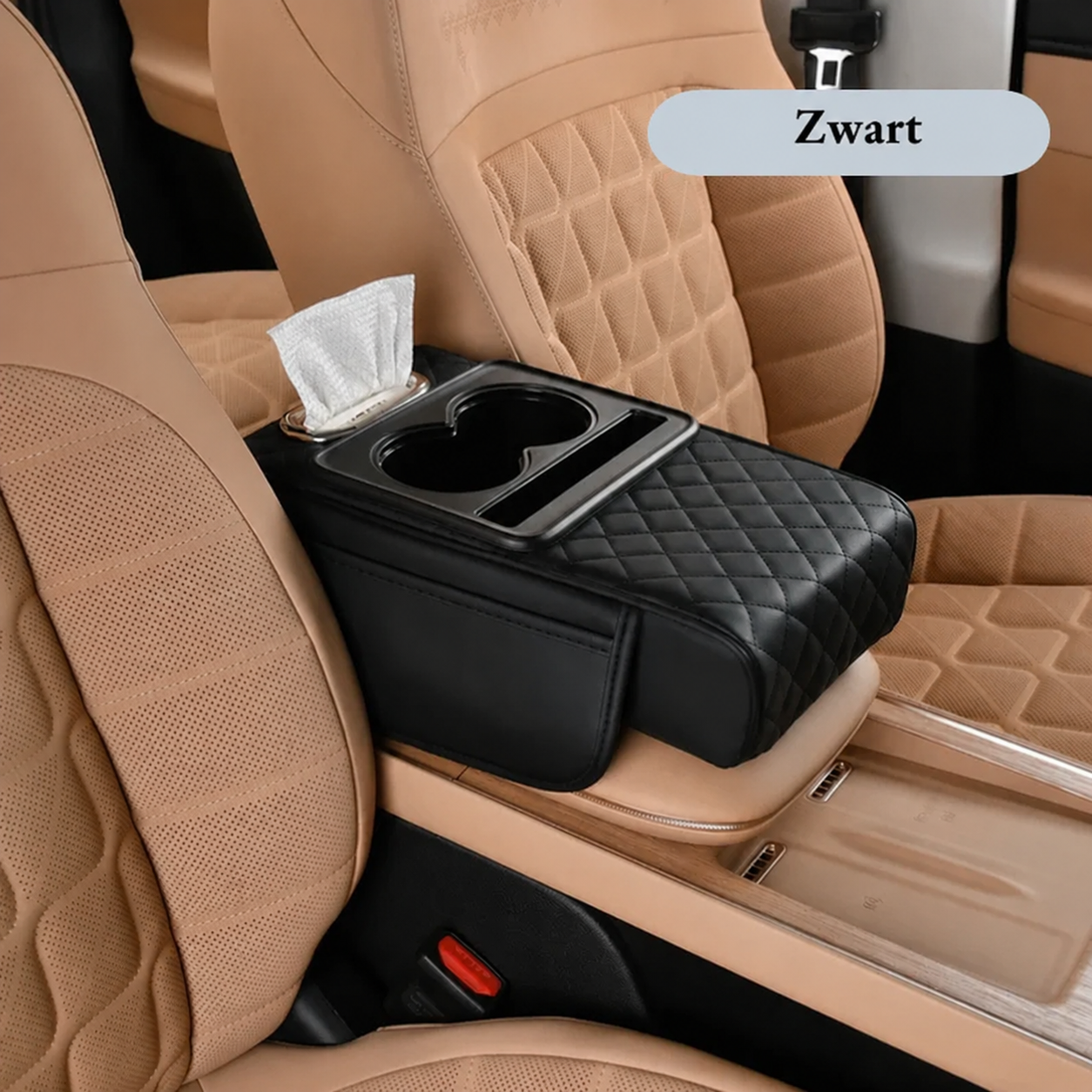 LuxConsole™ – Verhoogde Armsteun met Bekerhouder
