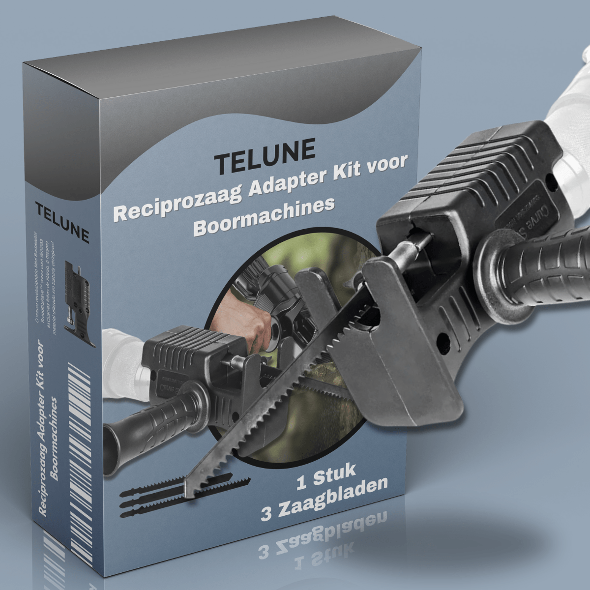 Reciprozaag Adapter Kit voor Boormachines - Telune