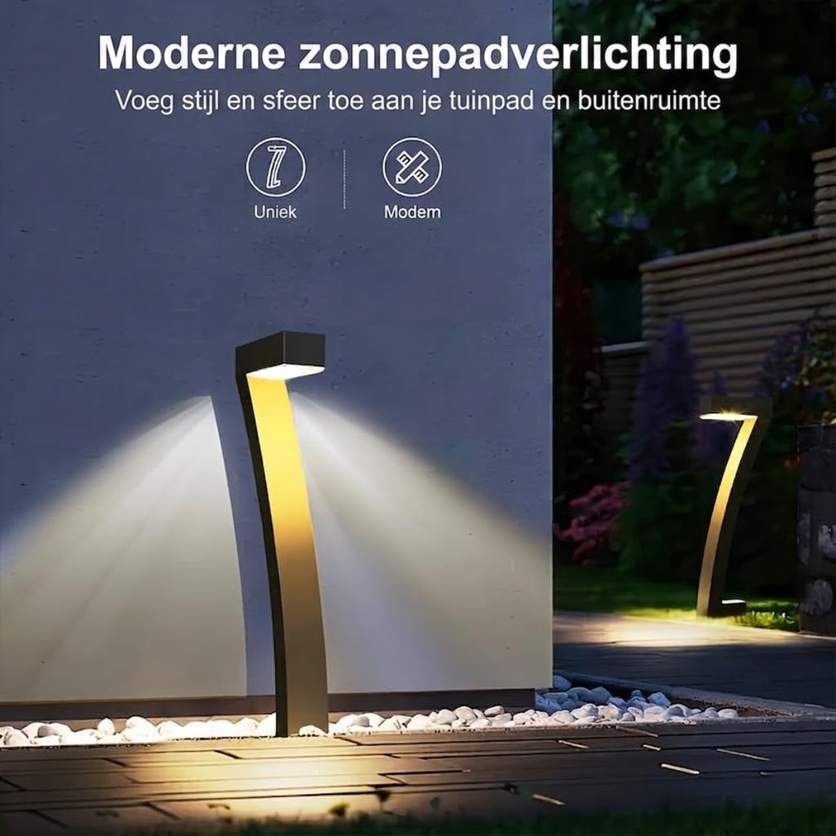 LumaPath™ – Solar tuinlamp met modern lichtdesign