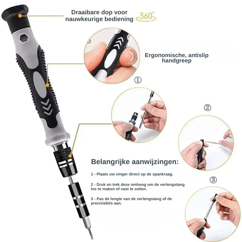 Precisie Schroevendraaierset 115-in-1