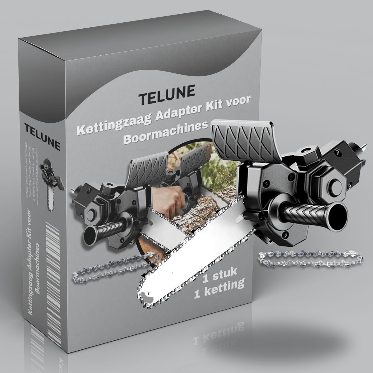 Kettingzaag Adapter Kit voor Boormachines - Telune