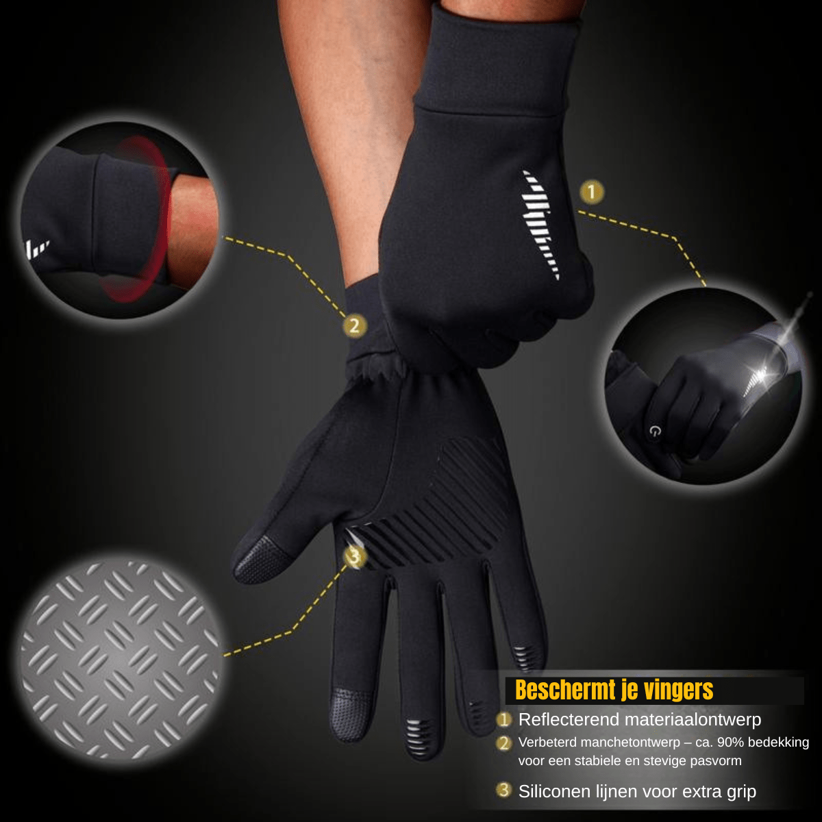 ThermoGrip™ – Warme Winterhandschoenen met Touchscreen