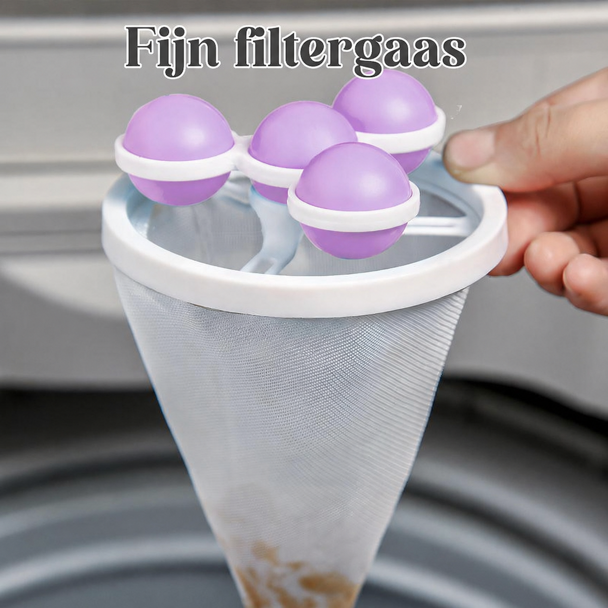 LintAway™ – Drijvende Haar- & Pluizenvanger voor de Wasmachine