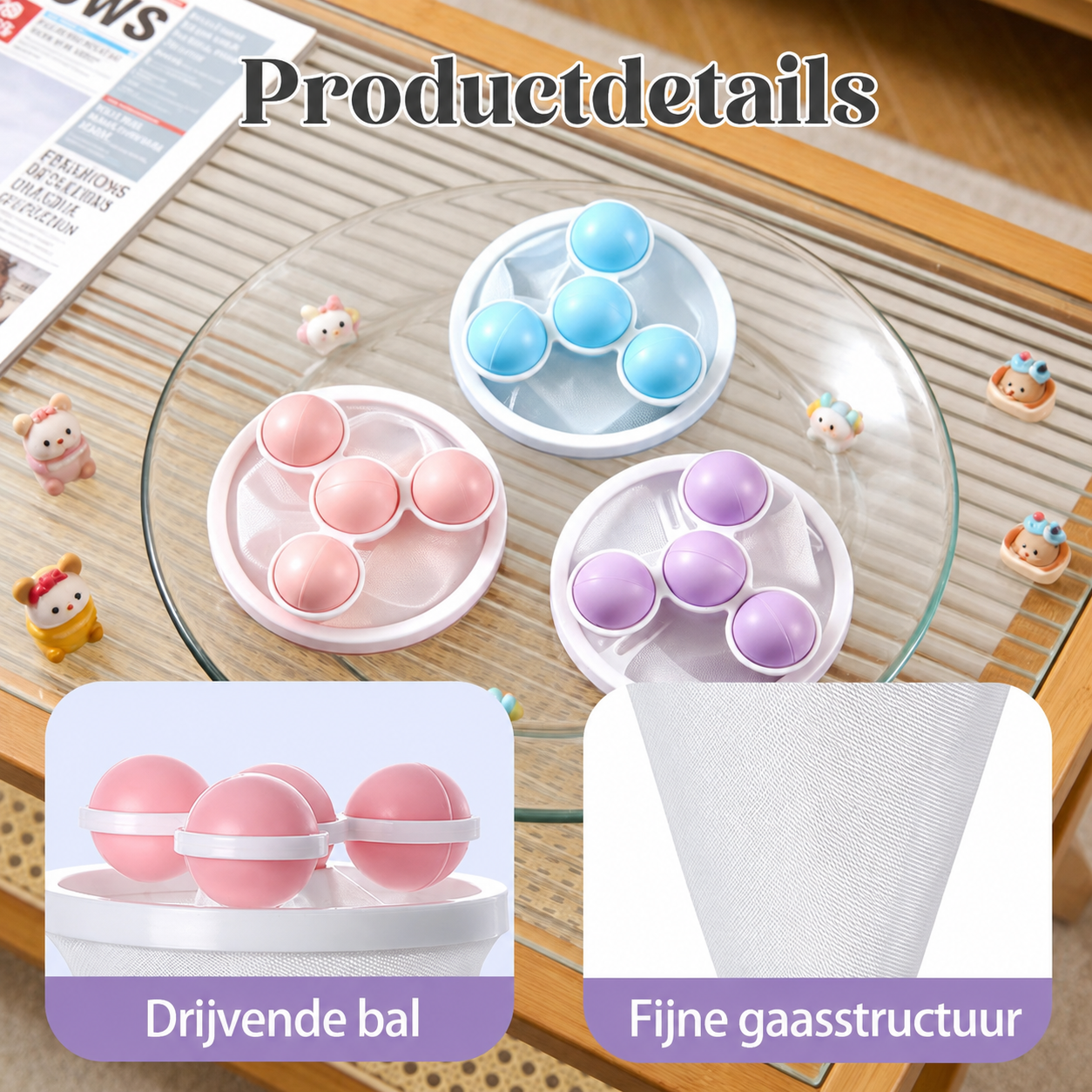 LintAway™ – Drijvende Haar- & Pluizenvanger voor de Wasmachine
