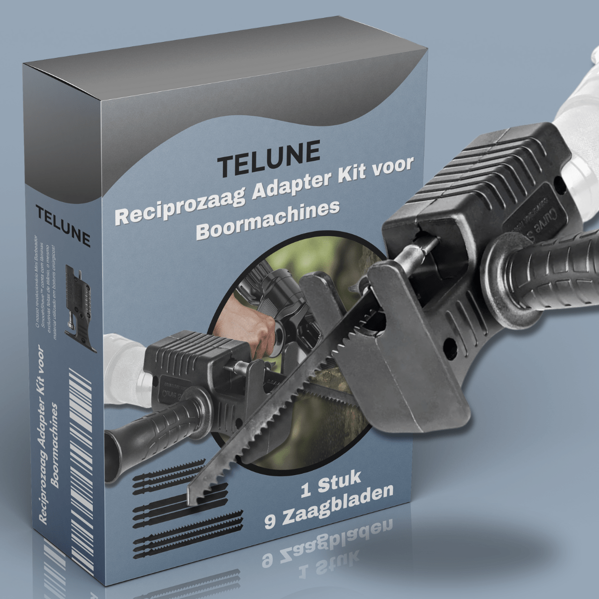 Reciprozaag Adapter Kit voor Boormachines - Telune