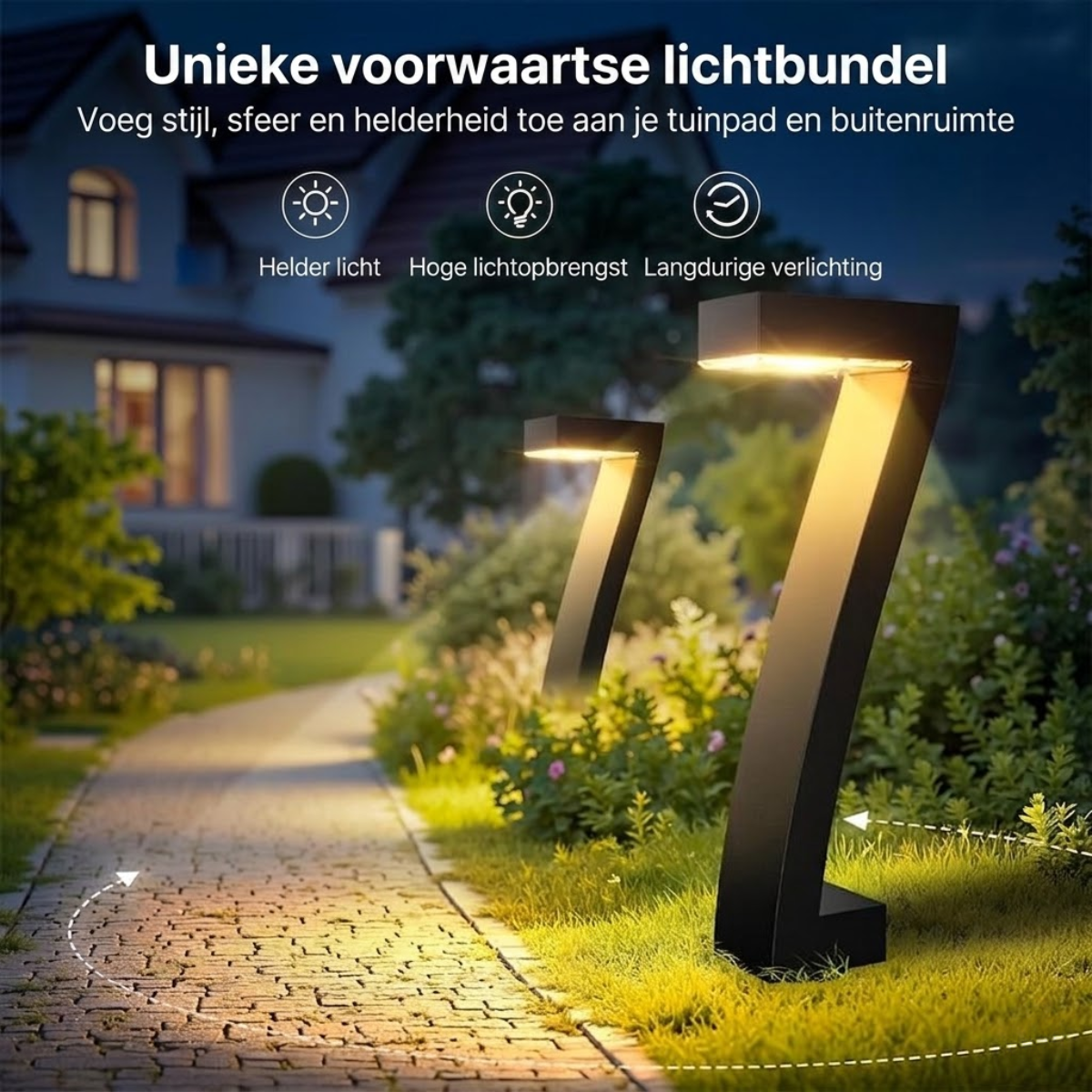 LumaPath™ – Solar tuinlamp met modern lichtdesign