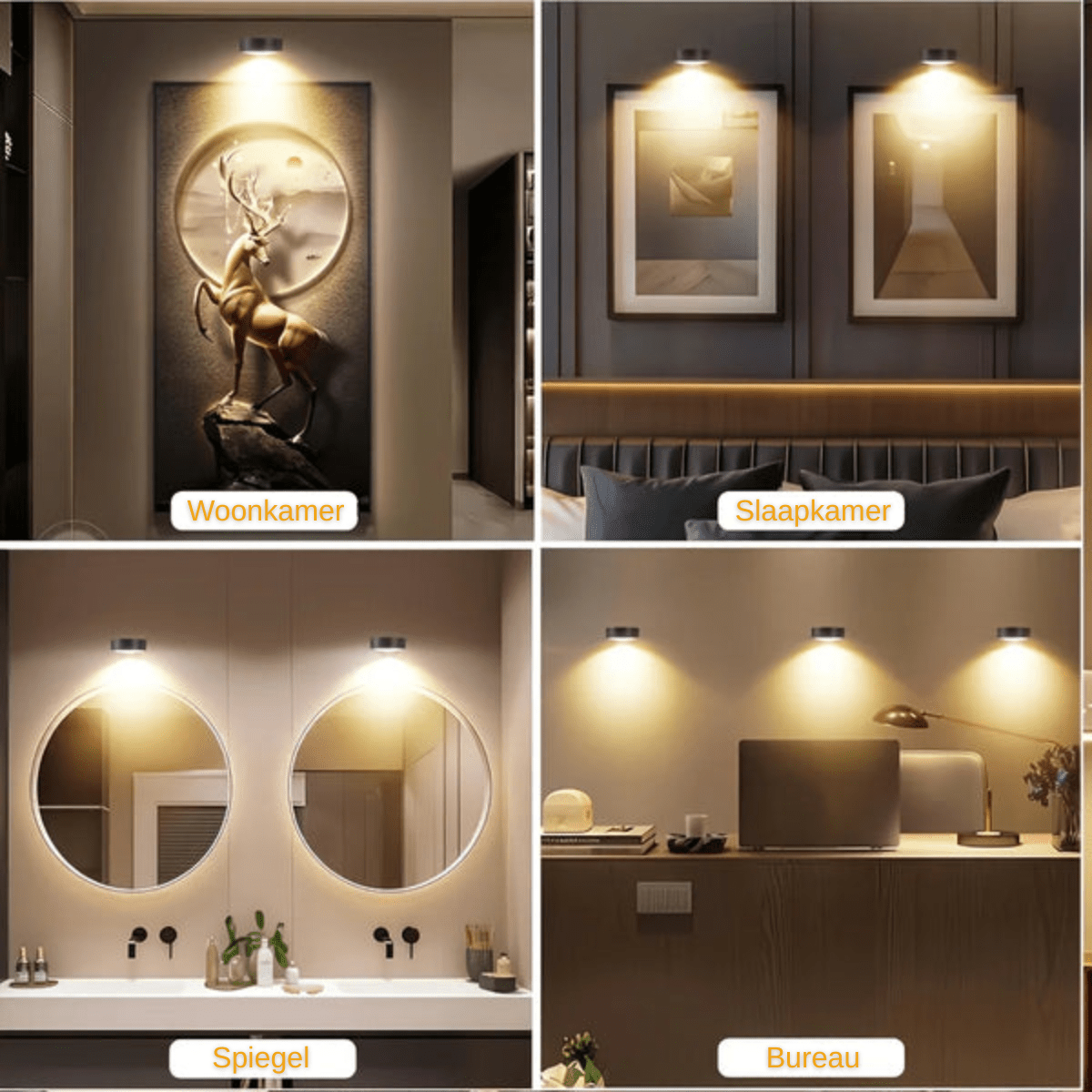 LumiArt™ – Draadloze Schilderij- & Wandlamp