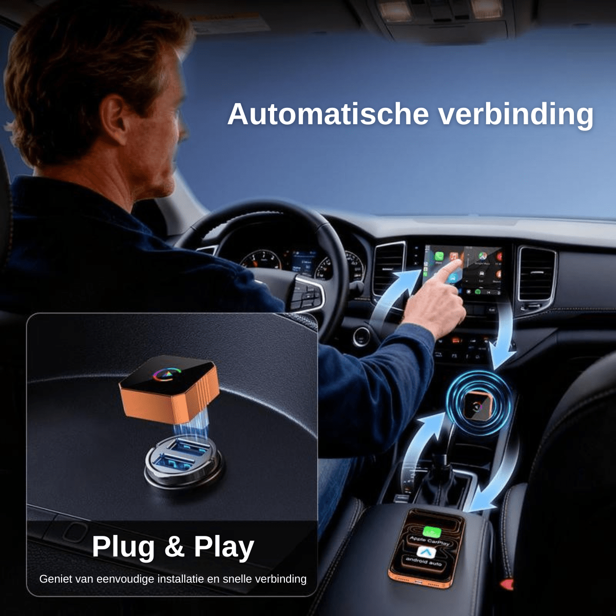 AirLink™ – Draadloze CarPlay & Android Auto Adapter