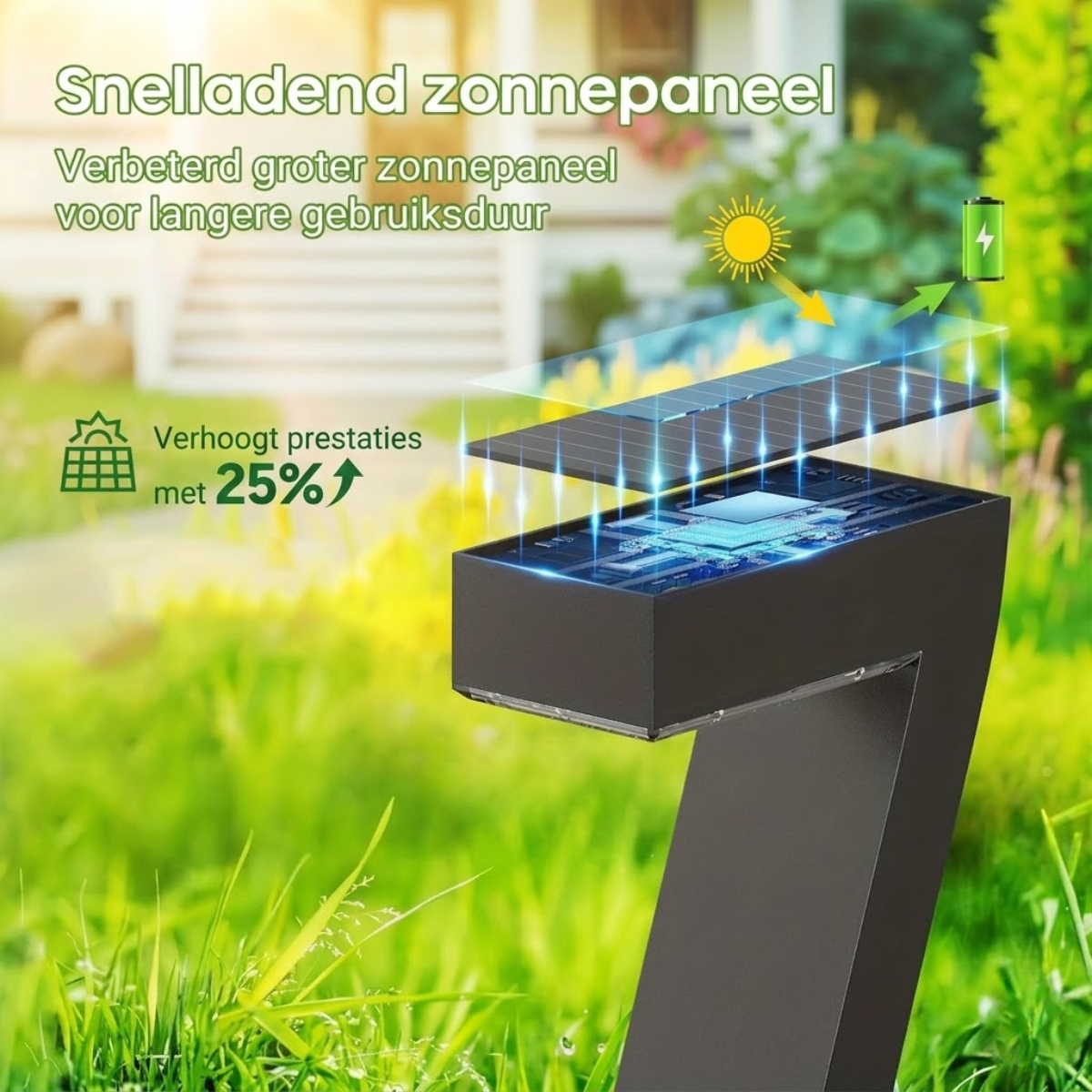 LumaPath™ – Solar tuinlamp met modern lichtdesign