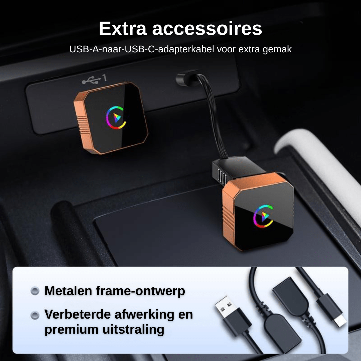 AirLink™ – Draadloze CarPlay & Android Auto Adapter