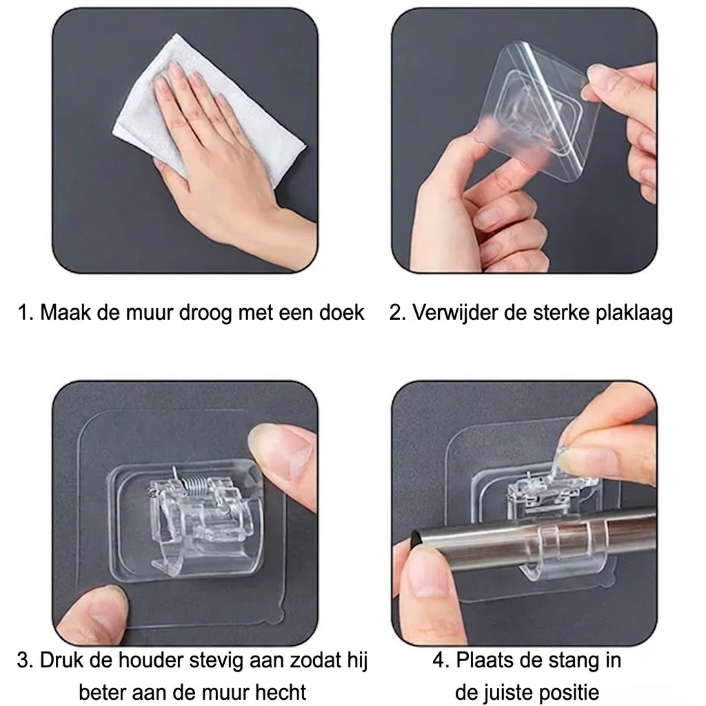GripRod™ – Borenloze Stanghouder