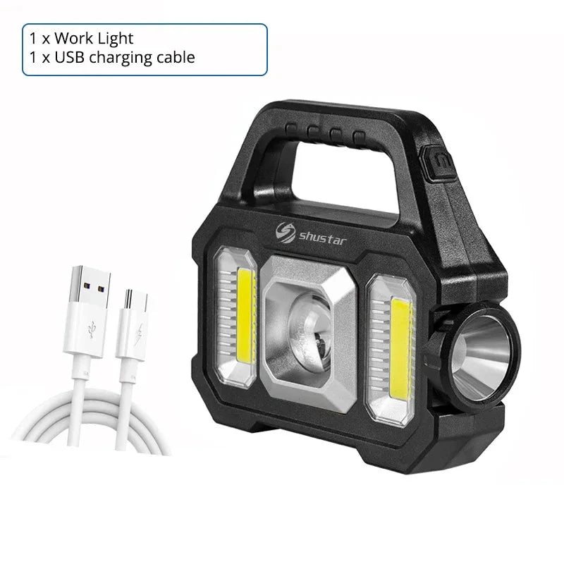 Zonne - oplaadbare LED Zaklamp - Telune
