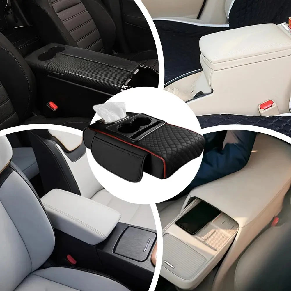 LuxConsole™ – Verhoogde Armsteun met Bekerhouder