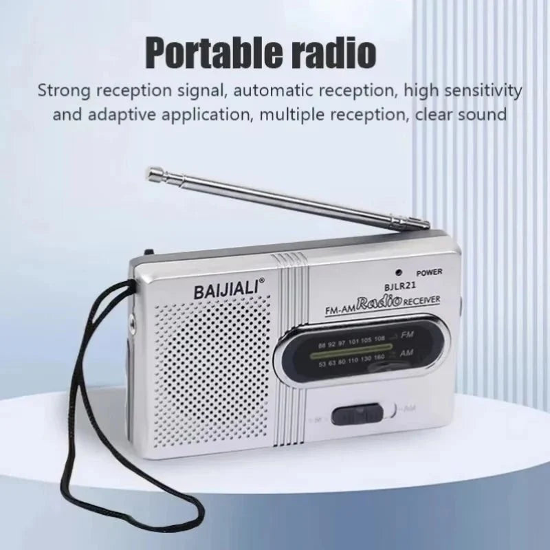 NotRadio™ – Draagbare AM/FM Noodradio op Batterijen