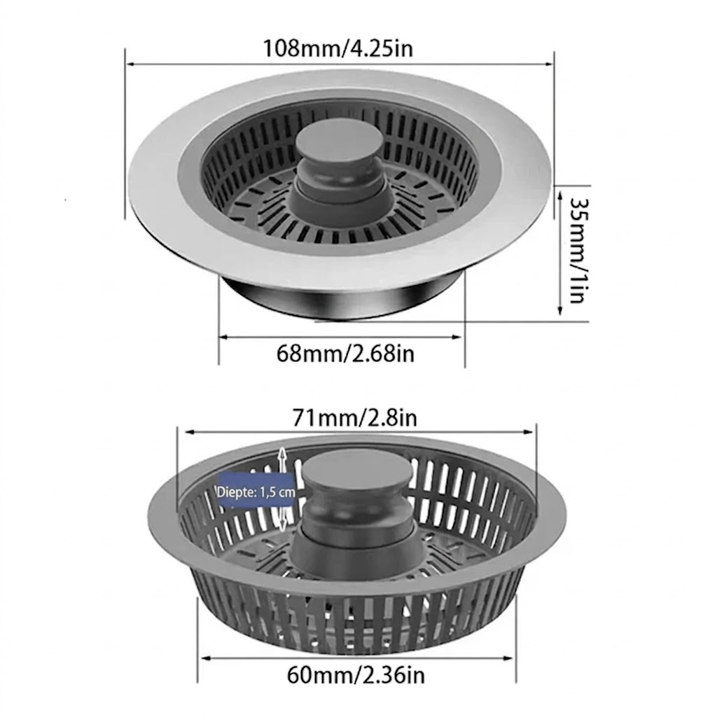 Sinkor™ – Universele Wastafelstopper