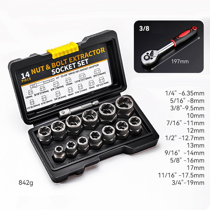 BoltXtract™ – Schroefverwijderaar - Set - Telune