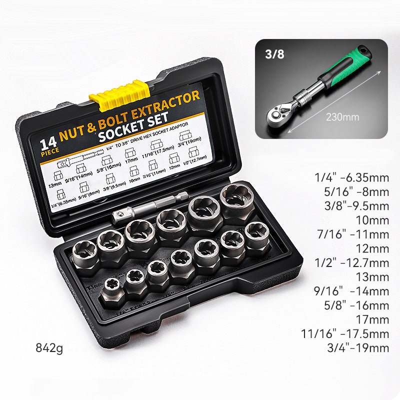 BoltXtract™ – Schroefverwijderaar - Set - Telune