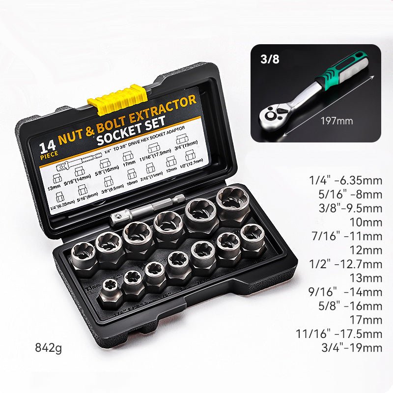BoltXtract™ – Schroefverwijderaar - Set - Telune