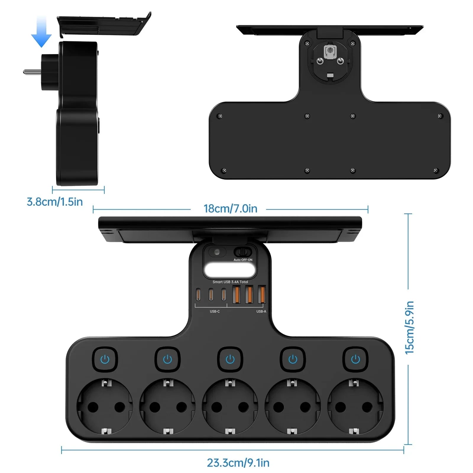 VoltDock™ – Slimme stekkerdoos met USB-C